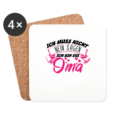 Geburtstagsgeschenk Oma Untersetzer - Ich Bin Die Oma Grandma Familie Geschenk