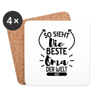 Geburtstagsgeschenk Oma Untersetzer - Die beste Oma Geschenk Familie