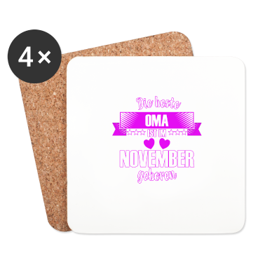 Geburtstagsgeschenk Oma Untersetzer - Die beste Oma ist geboren im November