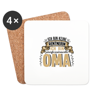 Geburtstagsgeschenk Oma Untersetzer - Ich bin keine Rentnerin Ich bin professionelle Oma