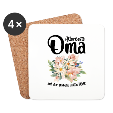 Geburtstagsgeschenk Oma Untersetzer - Allerbeste Oma der Welt