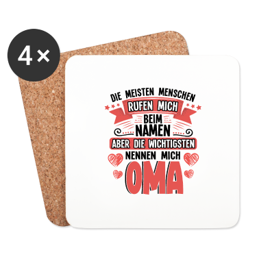 Geburtstagsgeschenk Oma Untersetzer - Die wichtigsten nennen mich Oma
