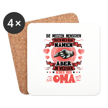 Geburtstagsgeschenk Oma Untersetzer - Die wichtigsten nennen mich Oma