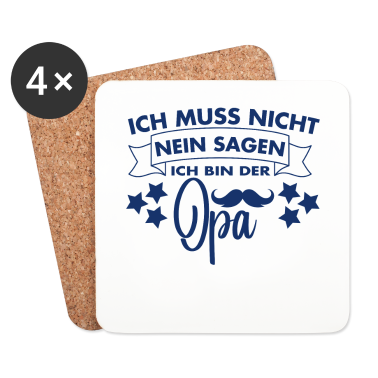 Geburtstagsgeschenk Oma Untersetzer - Herren Ich Bin Der Opa Lustige Geburtstagsgeschenk