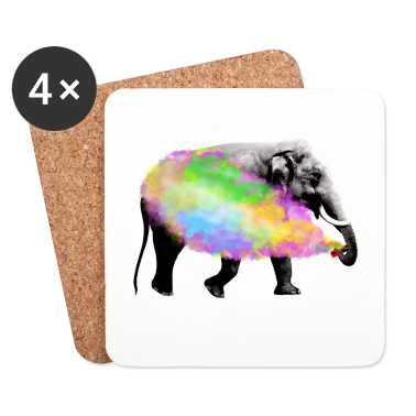 Geburtstagsgeschenk Oma Untersetzer - Elefant, Tier, Safari, Afrika