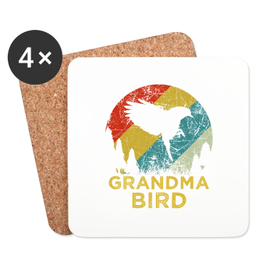 Geburtstagsgeschenk Oma Untersetzer - Oma Vogel