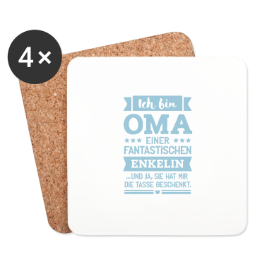 Geburtstagsgeschenk Oma Untersetzer - Oma und super Enkelin