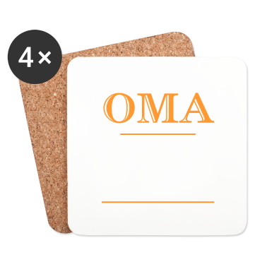 Geburtstagsgeschenk Oma Untersetzer - Oma - Legende