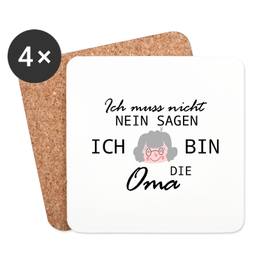 Geburtstagsgeschenk Oma Untersetzer - Ich bin die Oma Liebe Herz Geschenk Familie