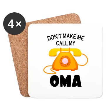 Geburtstagsgeschenk Oma Untersetzer - Oma Großmutter Spruch Familie Geschenk