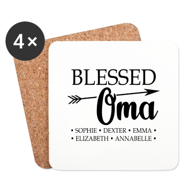 Geburtstagsgeschenk Oma Untersetzer - Großmutter Oma Spruch Familie Geschenk