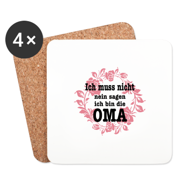 Geburtstagsgeschenk Oma Untersetzer - Ich bin die oma Familie Mutter Geschenk Kinder