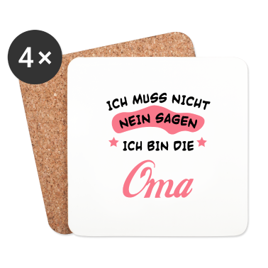 Geburtstagsgeschenk Oma Untersetzer - Ich bin die oma Mutter Familie Kinder Geschenk