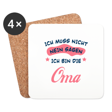 Geburtstagsgeschenk Oma Untersetzer - Ich bin die oma Mutter Familie Kinder Geschenk