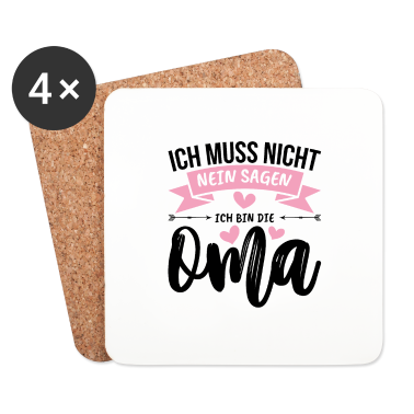 Geburtstagsgeschenk Oma Untersetzer - Ich bin die Oma Liebe Geschenk Familie Herz