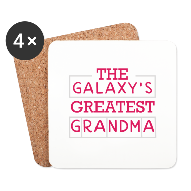 Geburtstagsgeschenk Oma Untersetzer - Die beste Oma der Galaxy
