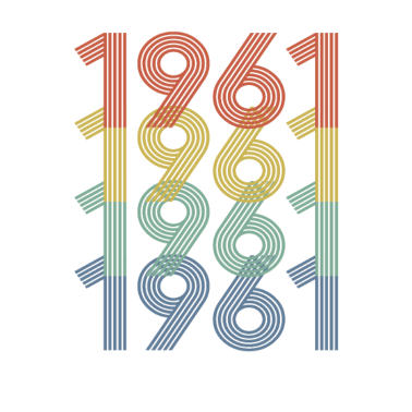 Motiv 1961 - Awesome Vintage Style, 60. Geburtstagsgeschenk
