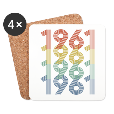 Geburtstagsgeschenk Oma Untersetzer - 1961 - Awesome Vintage Style, 60. Geburtstagsgeschenk