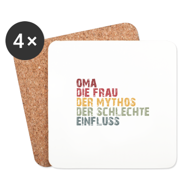 Geburtstagsgeschenk Oma Untersetzer - Oma die Frau der Mythos die Legende