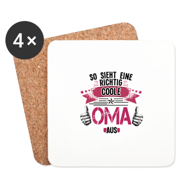 Geburtstagsgeschenk Oma Untersetzer - So sieht die beste Oma der Welt aus