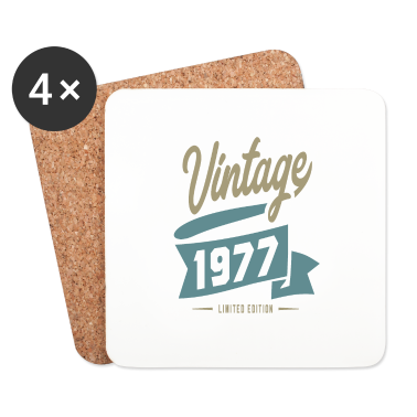 Geburtstagsgeschenk Oma Untersetzer - Vintage seit 1977 Geburtstagsgeschenk
