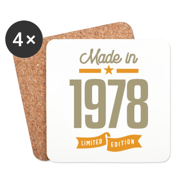 Geburtstagsgeschenk Oma Untersetzer - Vintage seit 1978 Geburtstagsgeschenk