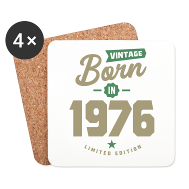Geburtstagsgeschenk Oma Untersetzer - Vintage geboren 1976 Geburtstagsgeschenk