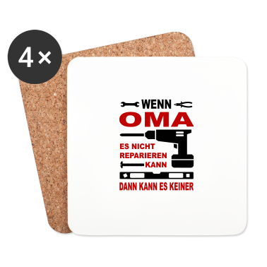 Geburtstagsgeschenk Oma Untersetzer - Familie Geschenkidee Geburtstag OMA
