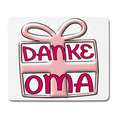 Geburtstagsgeschenk Oma Mousepad - DANKE OMA GROßMAMA