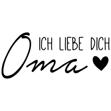 Motiv Ich liebe dich, Oma
