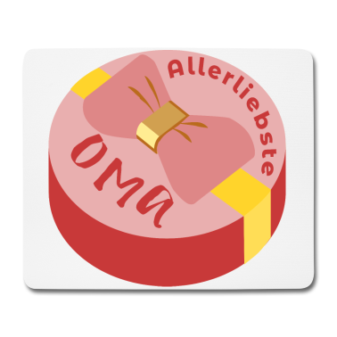 Geburtstagsgeschenk Oma Mousepad - Allerliebste Oma Geschenk Grossmutter Omi Geschenk