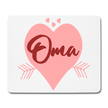 Geburtstagsgeschenk Oma Mousepad - Oma HERZ DANKESCHÖN