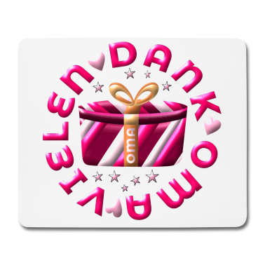 Geburtstagsgeschenk Oma Mousepad - Vielen Dank Oma Dankeschön Omi DANKE Großmutter