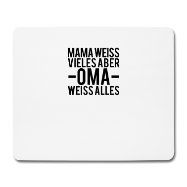 Geburtstagsgeschenk Oma Mousepad - Oma