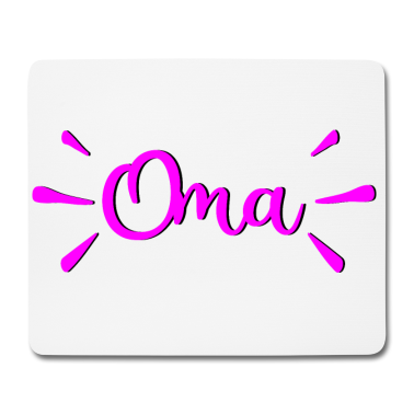 Geburtstagsgeschenk Oma Mousepad - OMA PINK SCHRIFTZUG RENTNERIN PENSION