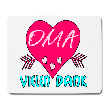 Geburtstagsgeschenk Oma Mousepad - Vielen Dank OMA DANKESCHÖN
