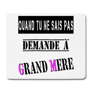 Geburtstagsgeschenk Oma Mousepad - Wenn Sie nicht wissen, fragen Sie Oma Oma