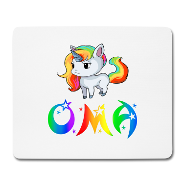 Geburtstagsgeschenk Oma Mousepad - Einhorn Oma