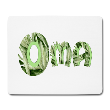 Geburtstagsgeschenk Oma Mousepad - OMA GARTEN HOBBYGÄRTNERIN NATUR PFLANZEN BLUMEN