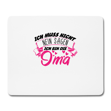 Geburtstagsgeschenk Oma Mousepad - Ich Bin Die Oma Grandma Familie Geschenk