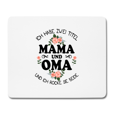 Geburtstagsgeschenk Oma Mousepad - Mama und Oma Familie Geschenk