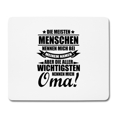 Geburtstagsgeschenk Oma Mousepad - Menschen Oma Familie Geschenk