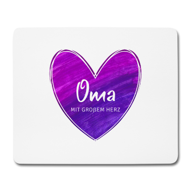 Geburtstagsgeschenk Oma Mousepad - Oma mit großem Herz