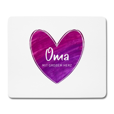 Geburtstagsgeschenk Oma Mousepad - Oma mit großem Herz