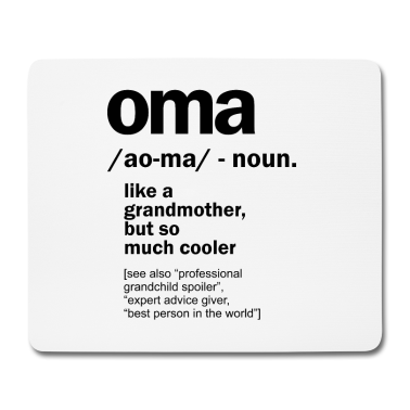Geburtstagsgeschenk Oma Mousepad - Oma Geschenk für Oma Frauen Geburtstag