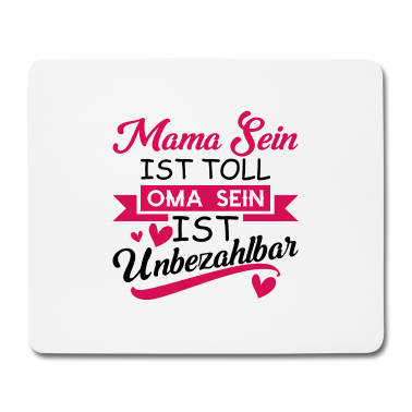 Geburtstagsgeschenk Oma Mousepad - Mama oma Geschenk Familie