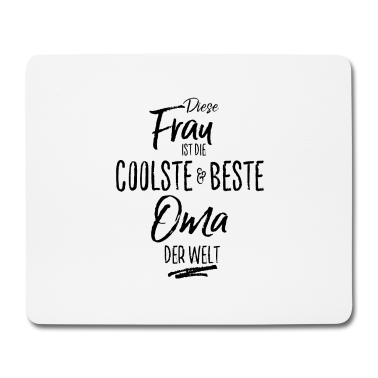 Geburtstagsgeschenk Oma Mousepad - Oma die Beste (s)