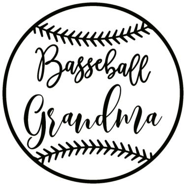 Motiv Baseball Oma Schwarz