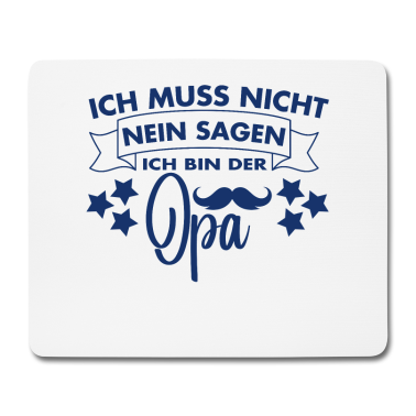 Geburtstagsgeschenk Oma Mousepad - Herren Ich Bin Der Opa Lustige Geburtstagsgeschenk