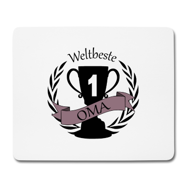 Geburtstagsgeschenk Oma Mousepad - Weltbeste Oma Pokal